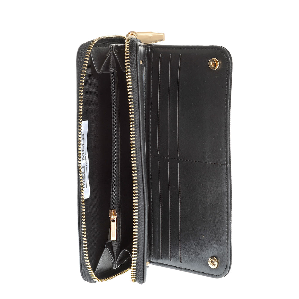 Portofel alb cu modele geometrice - 4 | YEO
