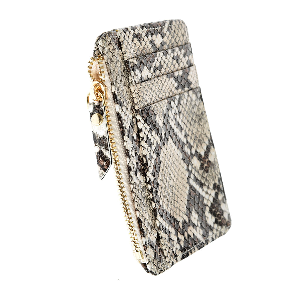 Portofel pentru carduri cu model animal print - 1 | YEO