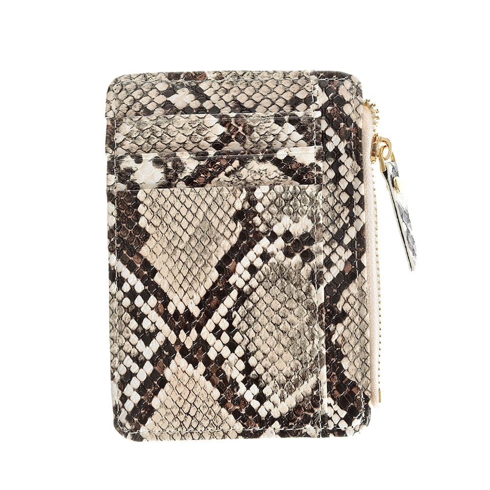 Portofel pentru carduri cu model animal print - 2 | YEO