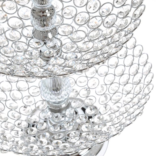 Etajera din sticla pentru prajituri 43 cm