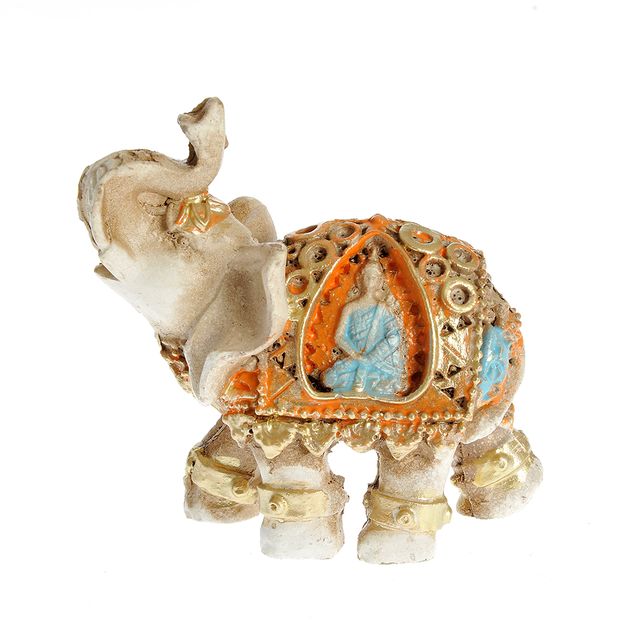 Statueta elefant cu detalii orientale