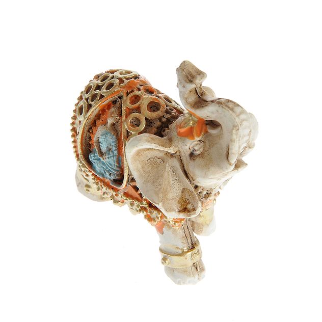 Statueta elefant cu detalii orientale