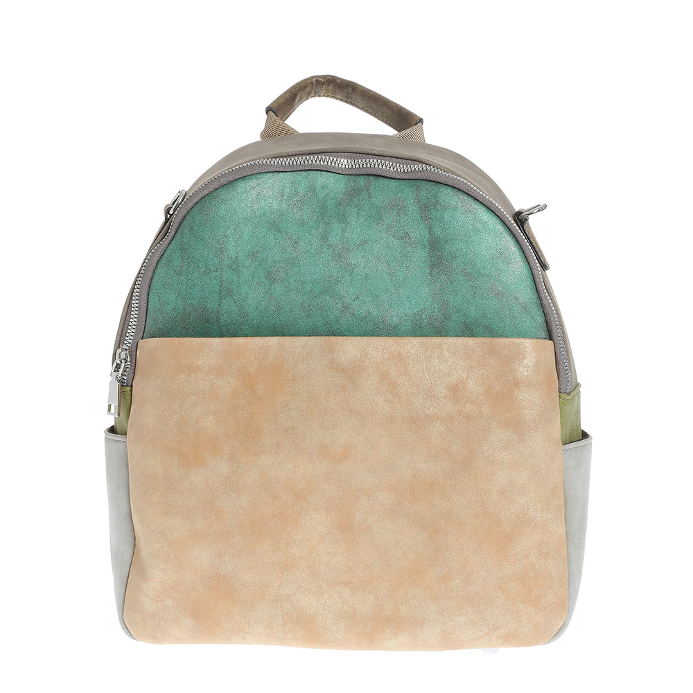 Rucsac din piele ecologica cu buzunar frontal - 4 | YEO