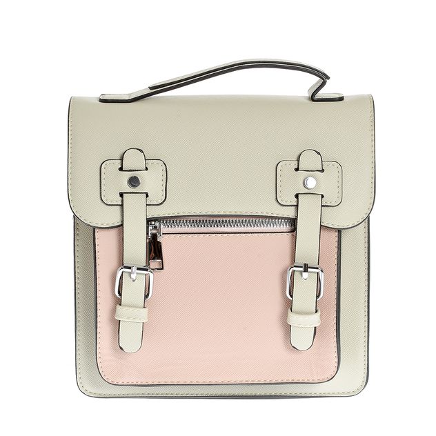 Rucsac casual bicolor cu bretele detasabile