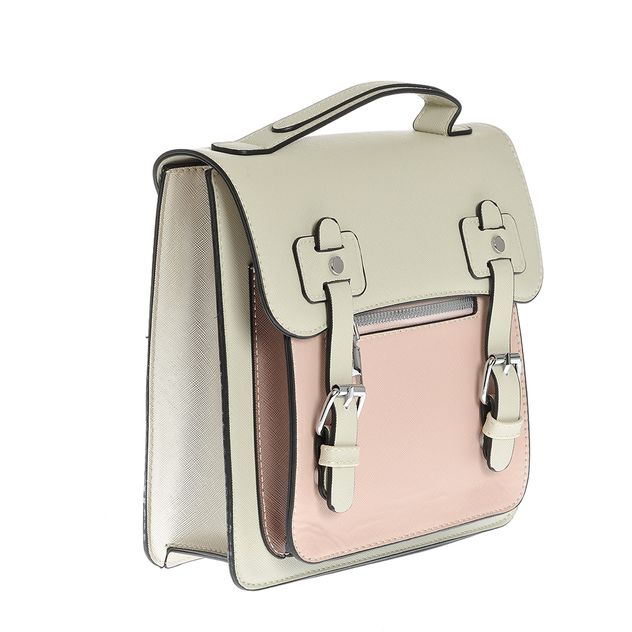 Rucsac casual bicolor cu bretele detasabile