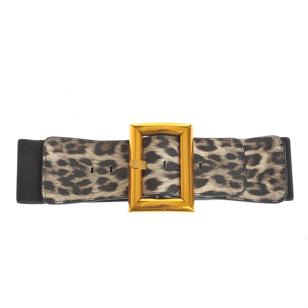 Curea lata cu model animal print