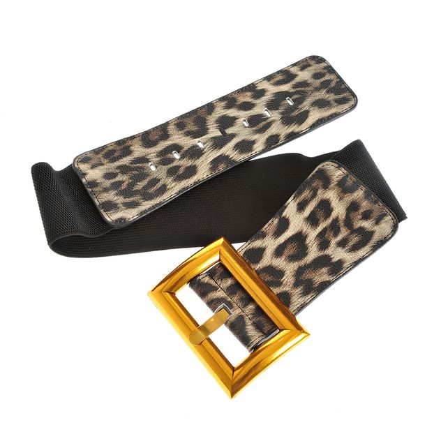 Curea lata cu model animal print