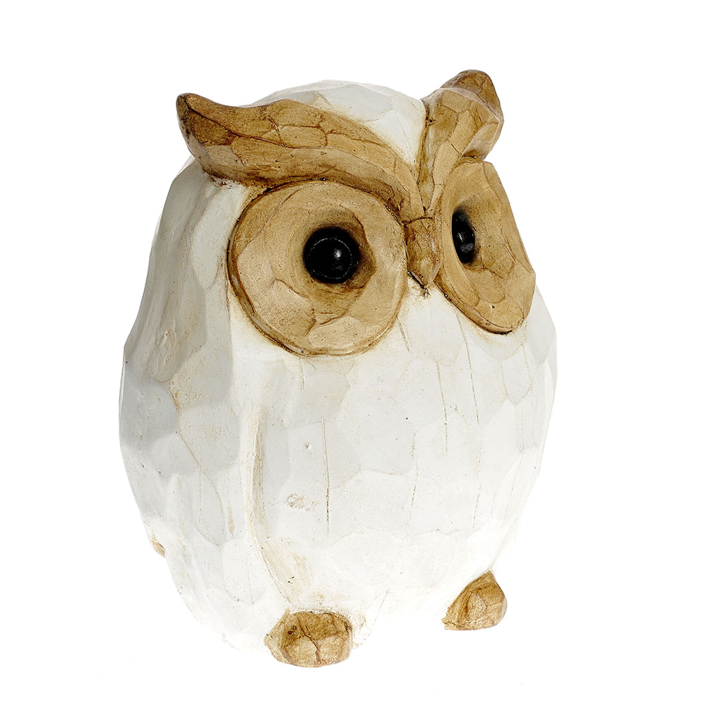 Statueta alba bufnita 31.5 cm - 1 | YEO