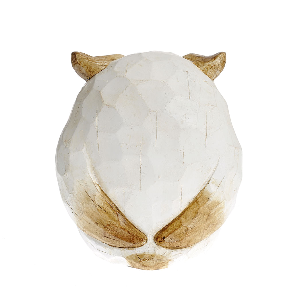 Statueta alba bufnita 31.5 cm - 2 | YEO