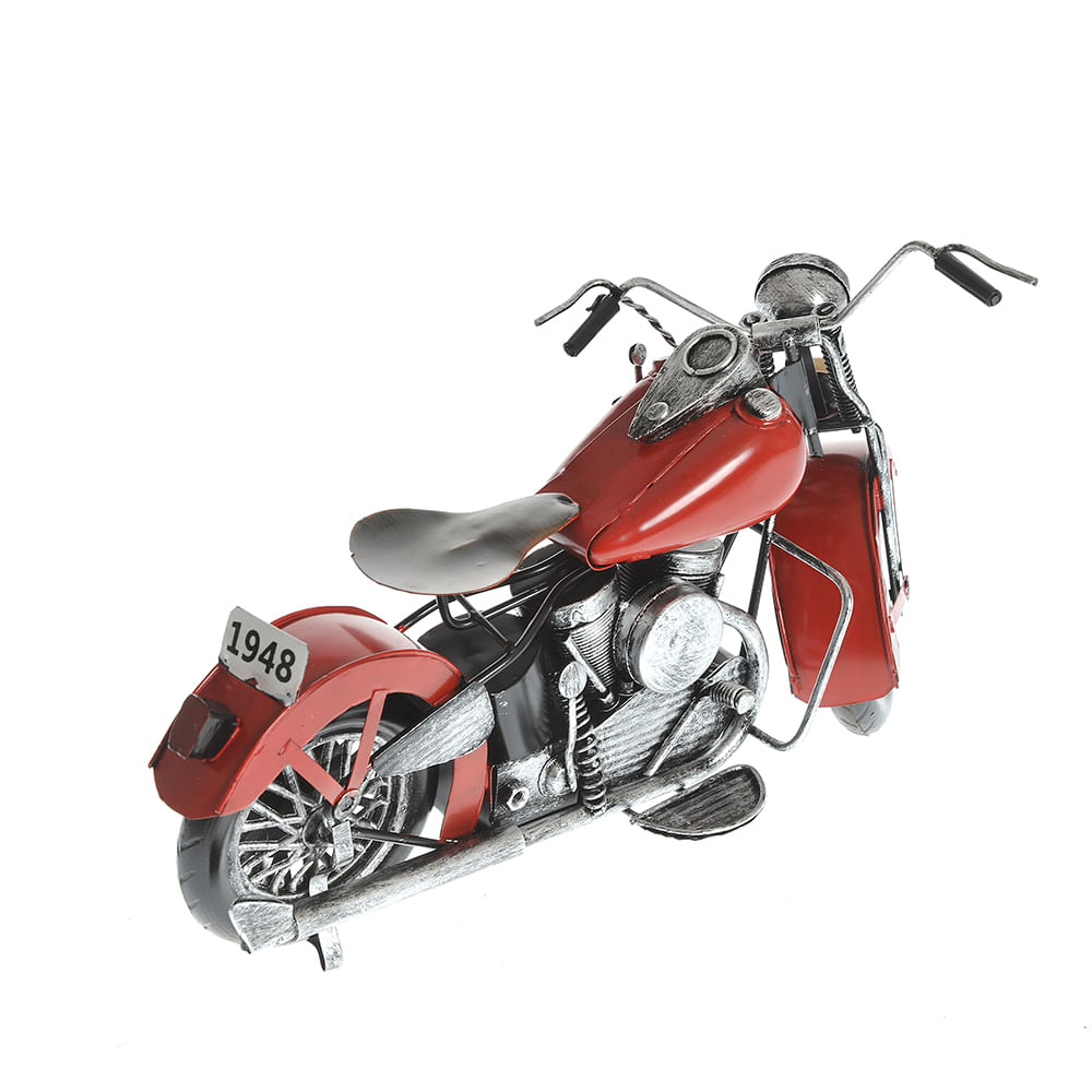 Decoratiune motocicleta rosie  16.5 cm - 3 | YEO