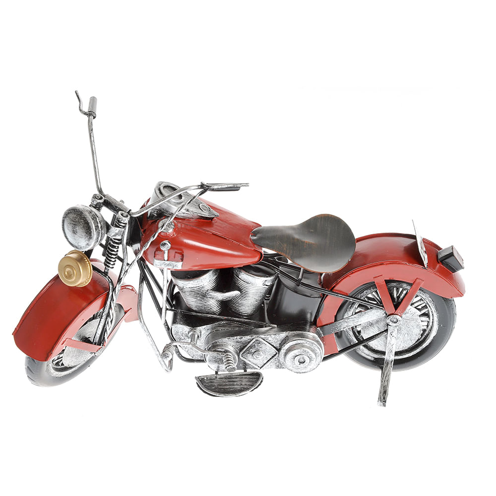 Decoratiune motocicleta rosie  16.5 cm - 4 | YEO