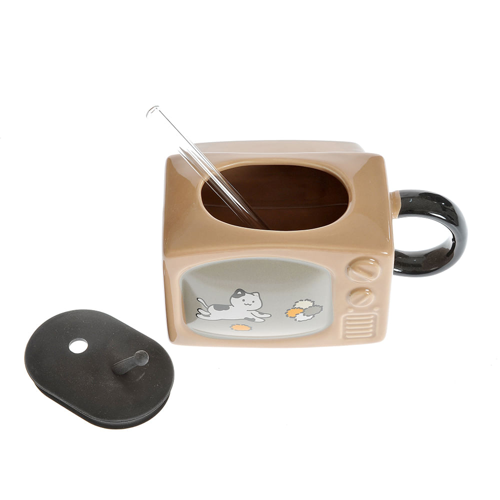 Cana cu pai 450 ml forma televizor - 3 | YEO