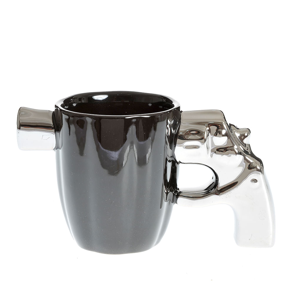 Cana neagra cu maner in forma de pistol