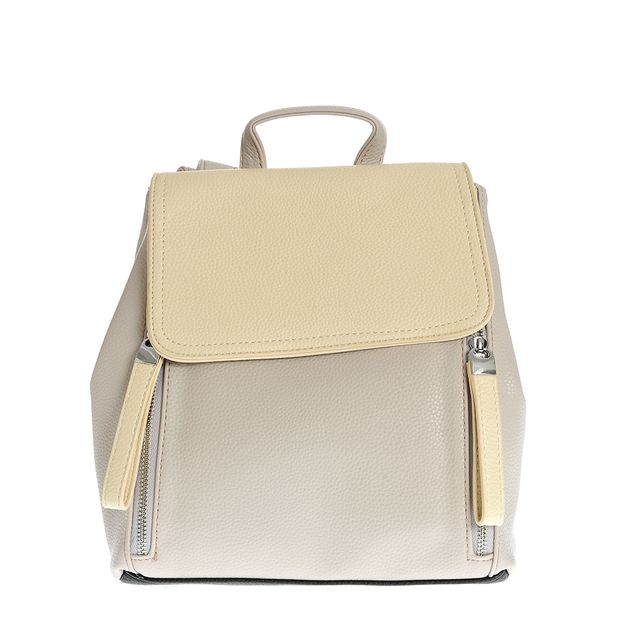 Rucsac bicolor cu fermoare decorative