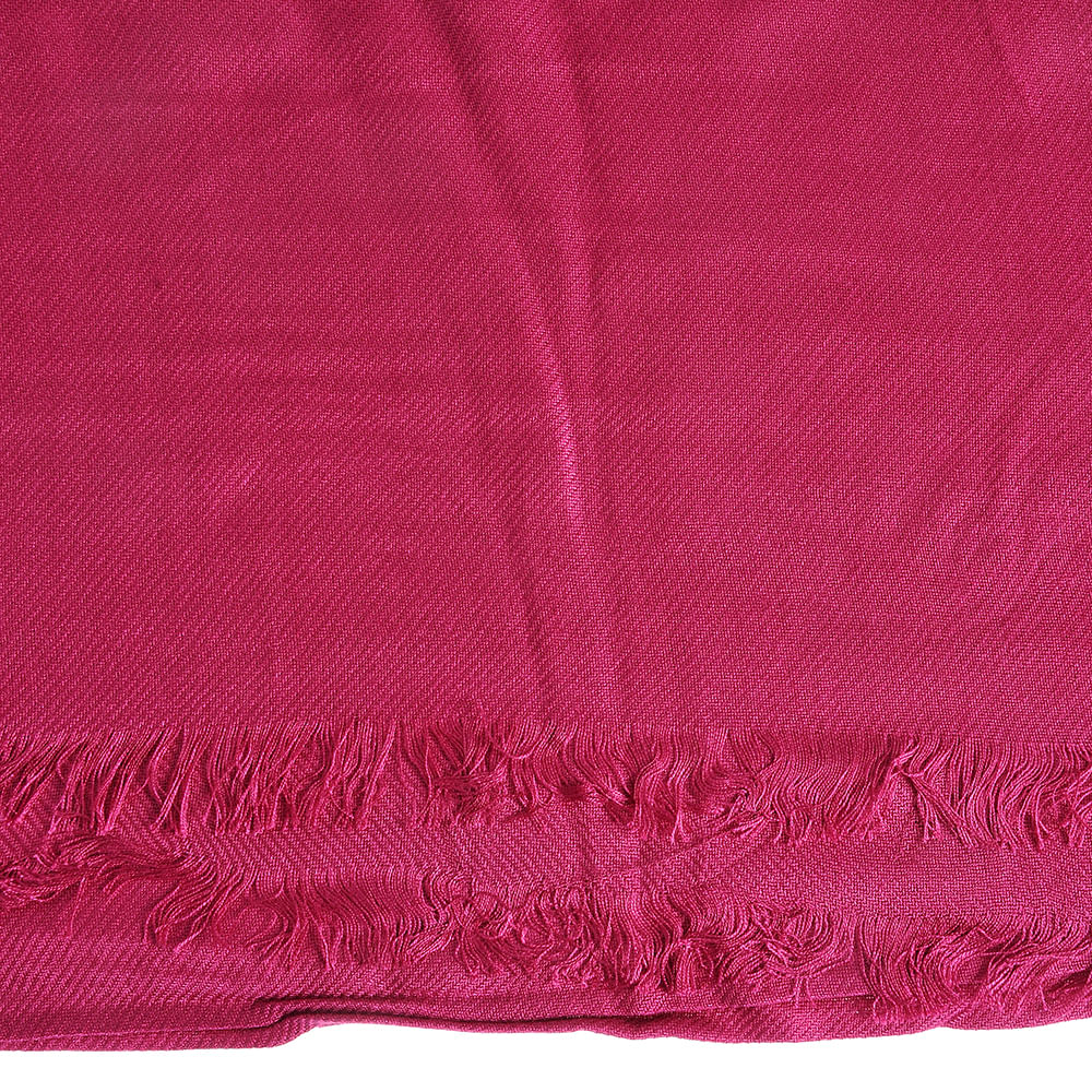 Esarfa fucsia din vascoza cu franjuri - 2 | YEO