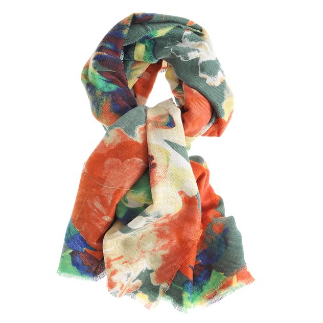 Esarfa eleganta cu imprimeu floral