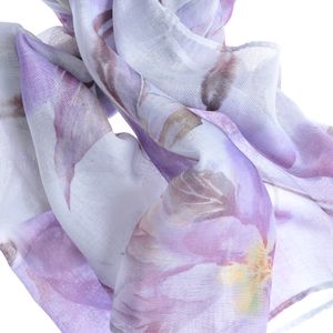 Esarfa din vascoza cu nuante violete 70 x 180 cm