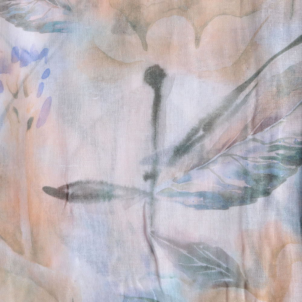 Esarfa din vascoza cu nuante galbene 70 x 180 cm - 2 | YEO