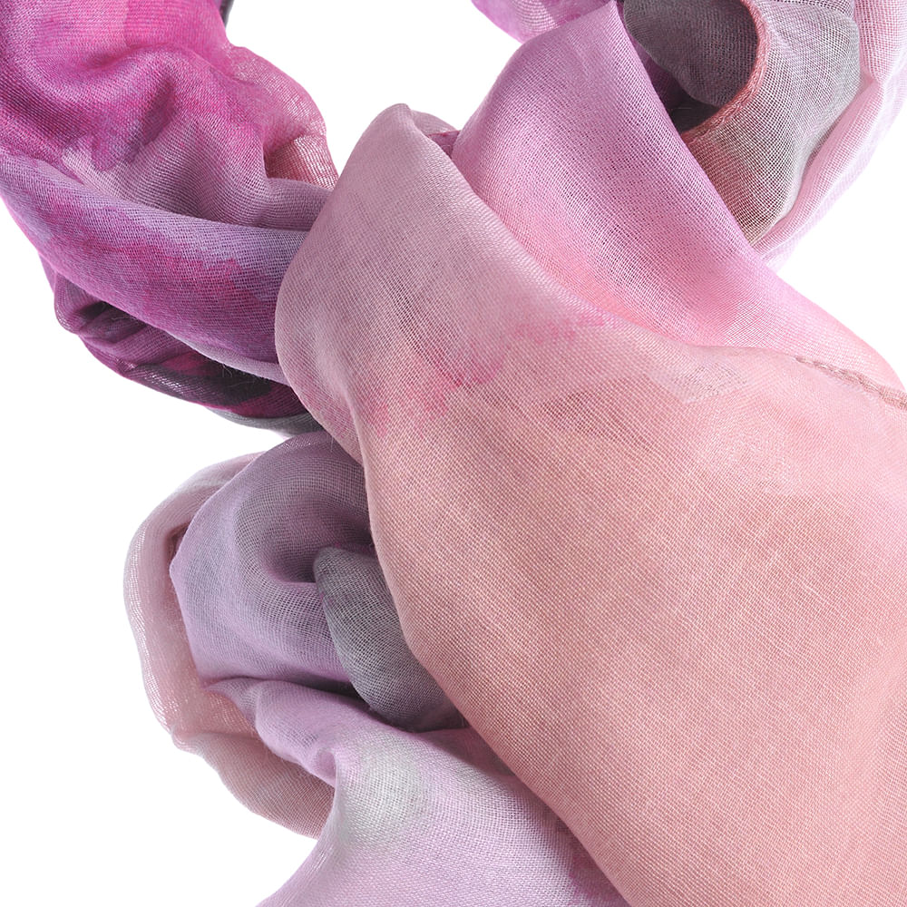 Esarfa lila din vascoza cu nuante pastelate 70 x 180 cm - 1 | YEO