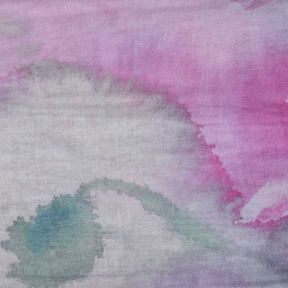 Esarfa lila din vascoza cu nuante pastelate 70 x 180 cm - 2 | YEO
