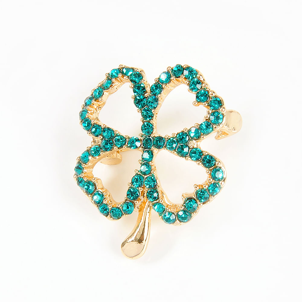 Brosa martisor contur trifoi