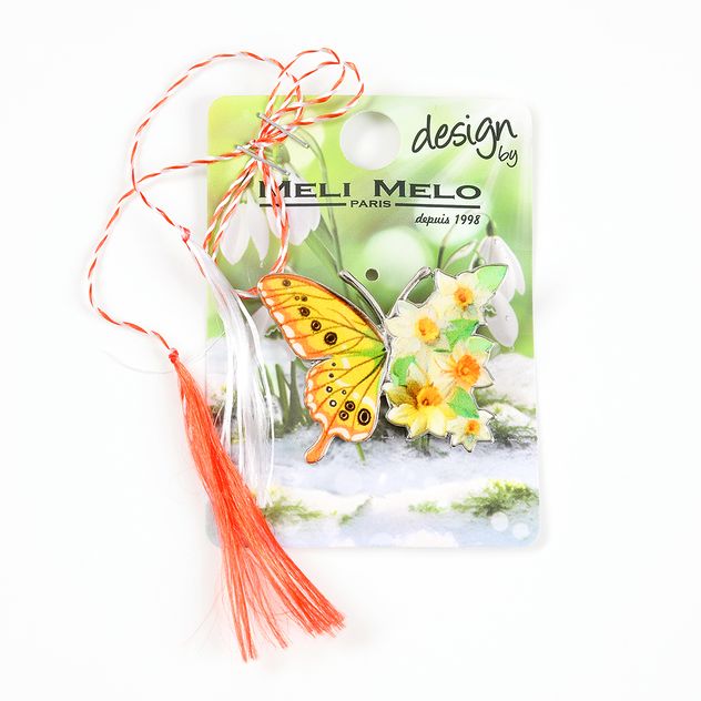 Brosa martisor fluture multicolor