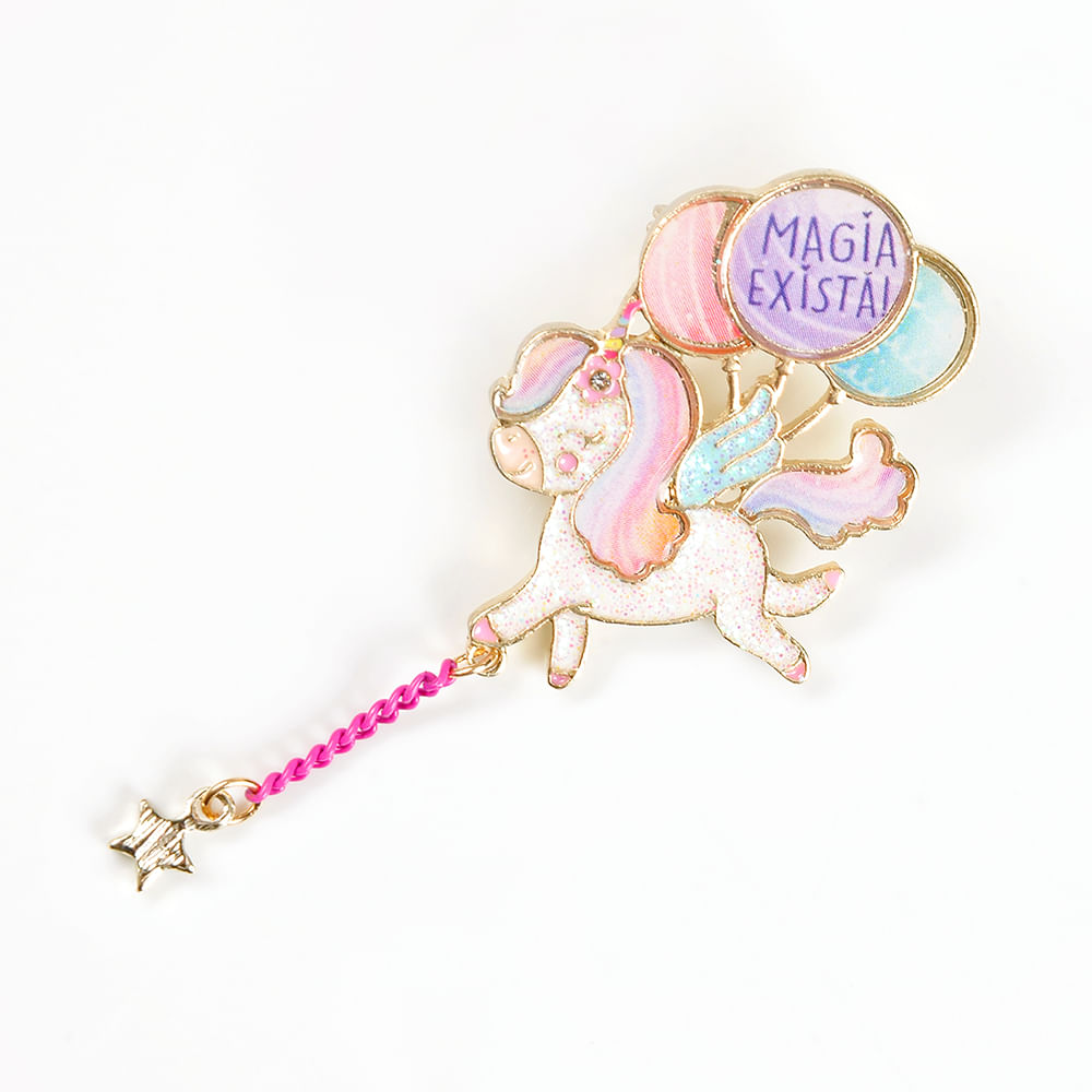 Brosa martisor unicorn cu mesaj: Magia exista! - 3 | YEO