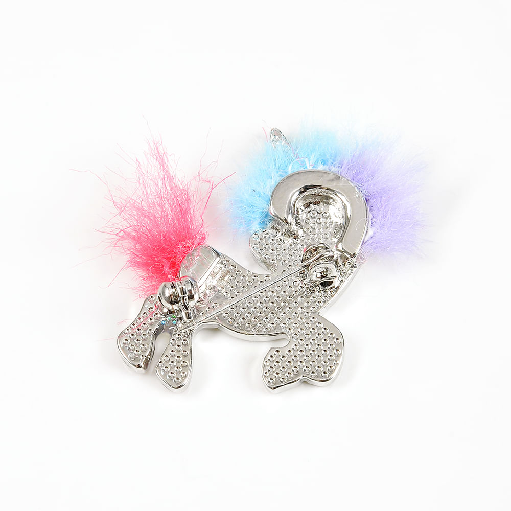 Brosa martisor unicorn alb cu roz - 3 | YEO