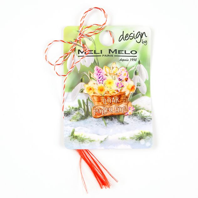 Brosa martisor cu mesaj: Doar pentru tine!