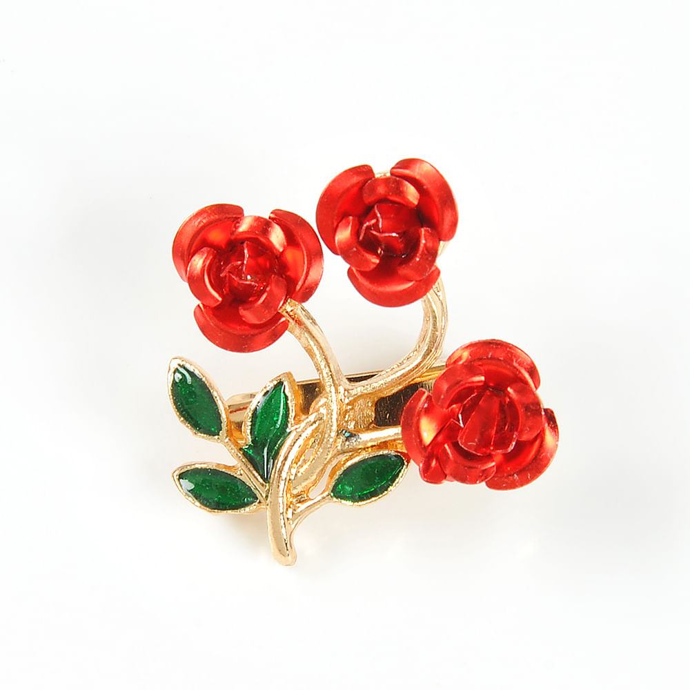 Brosa martisor trandafiri rosii - 1 | YEO