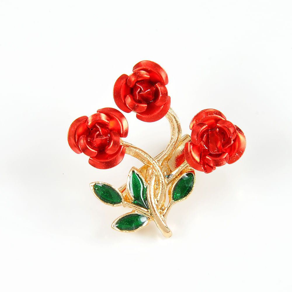 Brosa martisor trandafiri rosii - 3 | YEO
