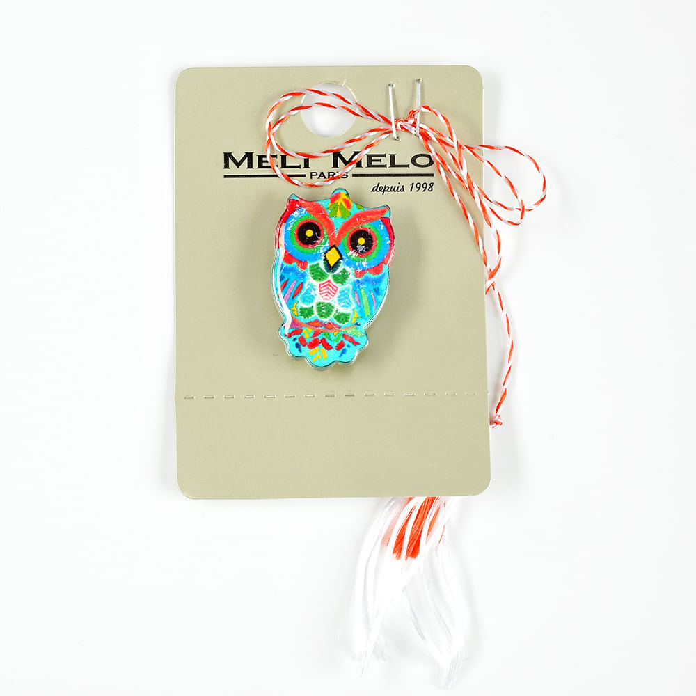 Brosa martisor bufnita multicolora - 1 | YEO