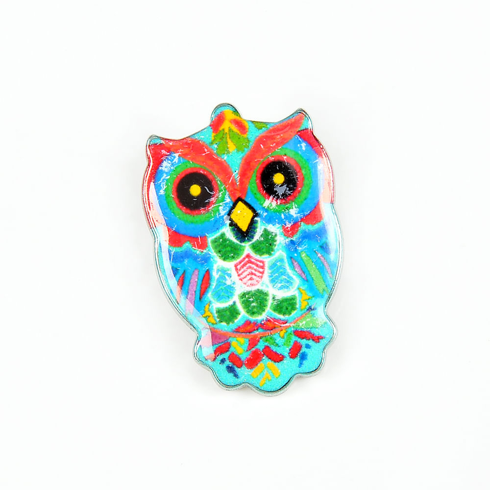Brosa martisor bufnita multicolora - 2 | YEO