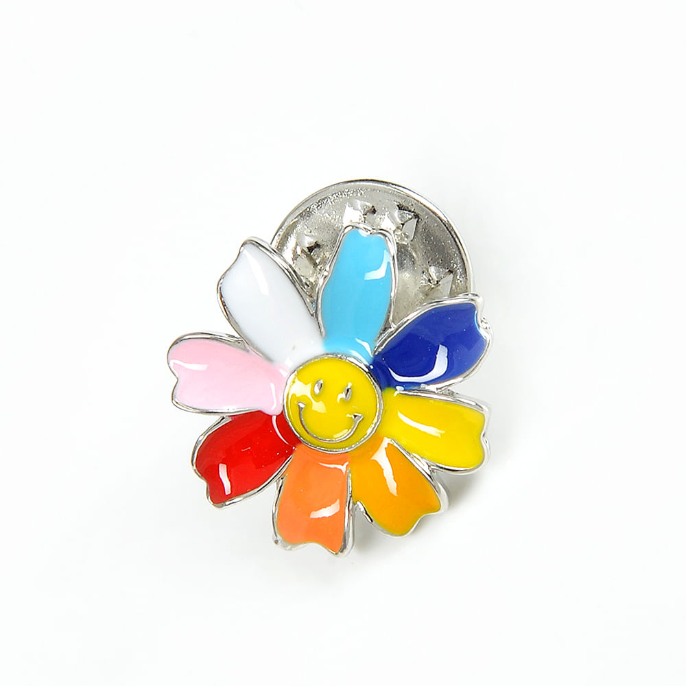 Brosa martisor floare cu petale multicolore - 2 | YEO