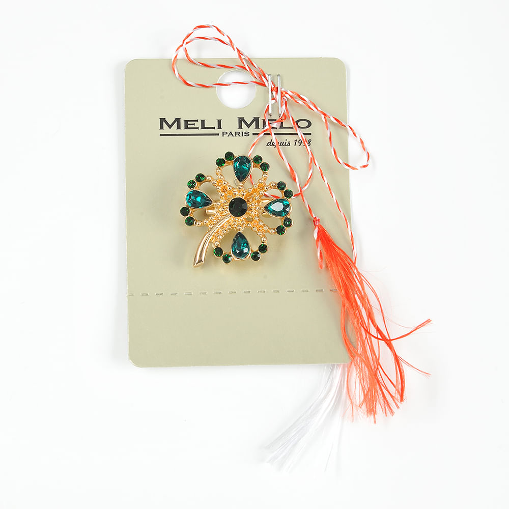 Brosa martisor trifoi cu patru foi - 1 | YEO