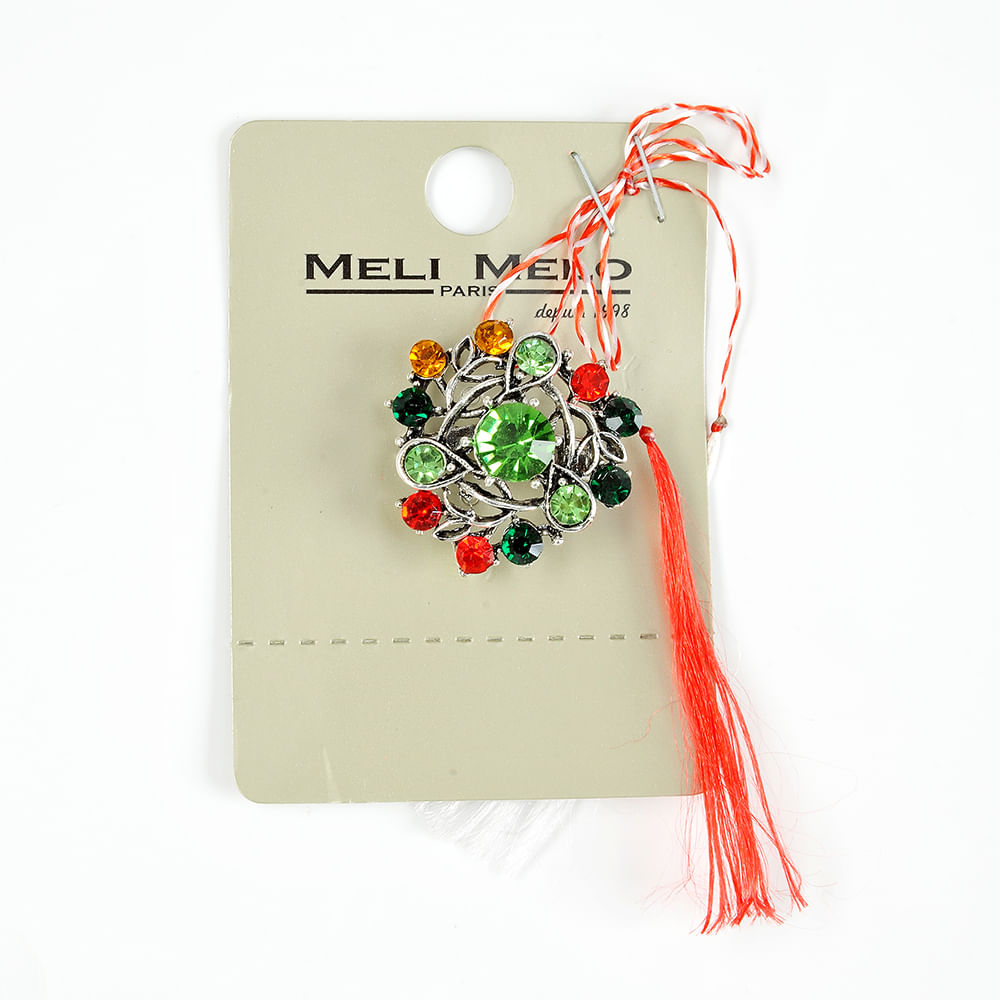 Brosa martisor eleganta cu pietre multicolore - 1 | YEO