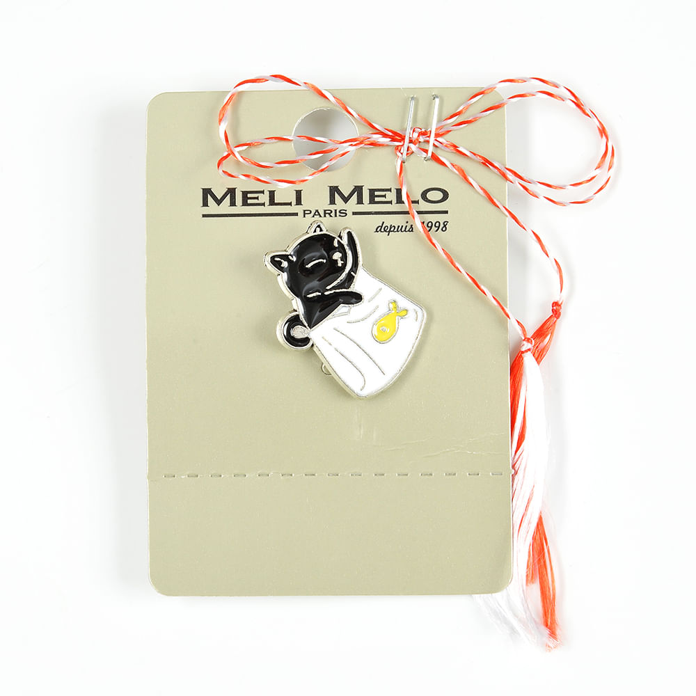 Brosa martisor pisica neagra in geanta - 1 | YEO