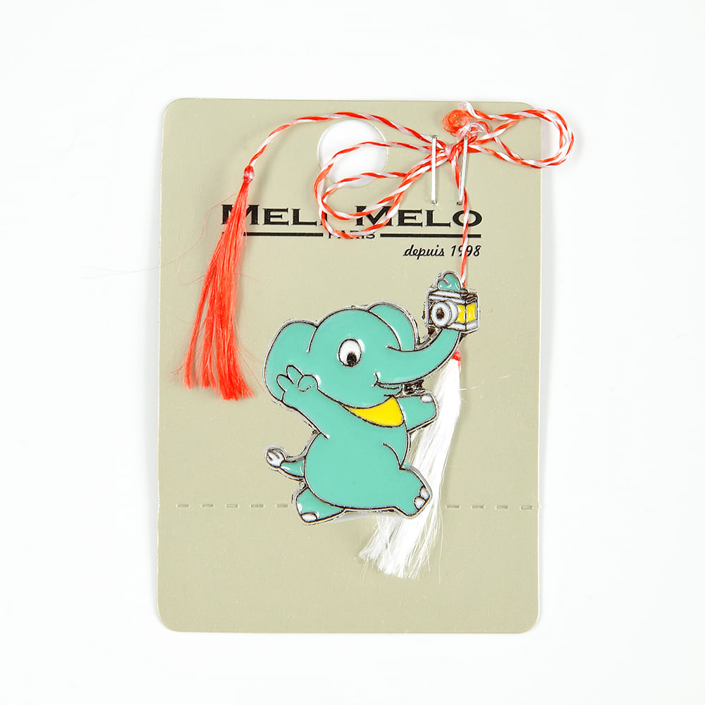 Brosa martisor elefant bleu - 1 | YEO