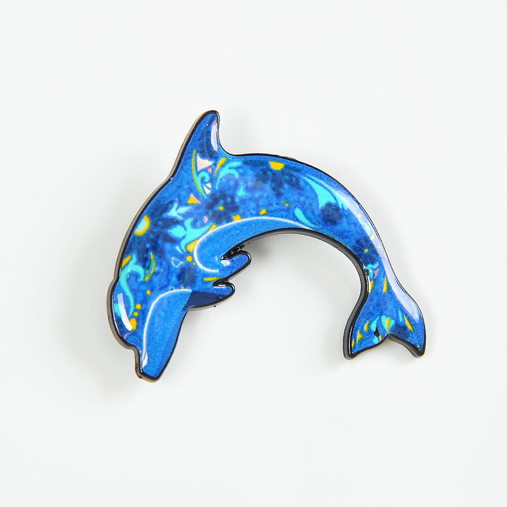 Brosa martisor delfin albastru - 2 | YEO