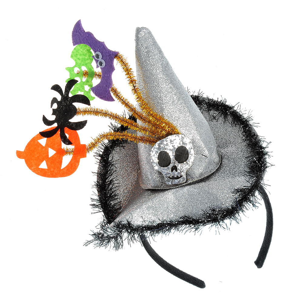 Bentita Halloween cu palarie argintie - 1 | YEO