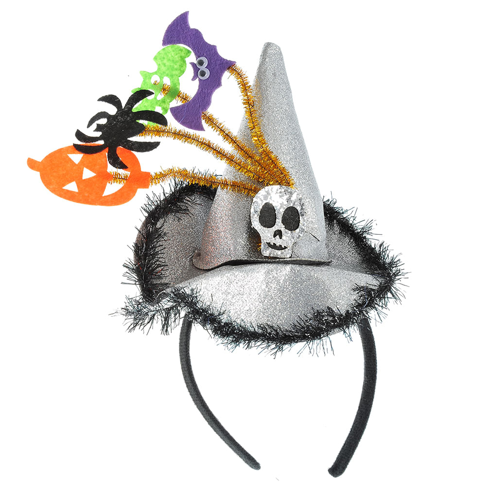 Bentita Halloween cu palarie argintie - 2 | YEO