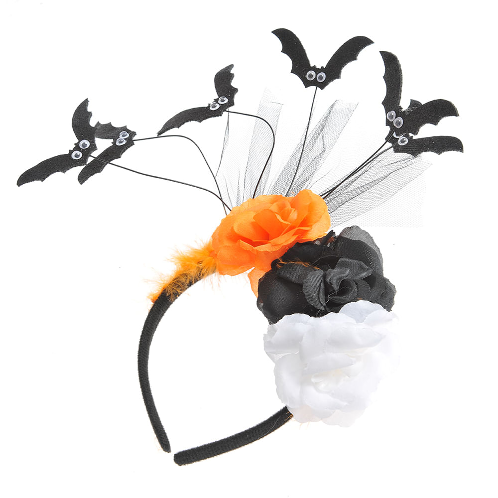 Bentita Halloween cu trandafiri si lilieci - 2 | YEO