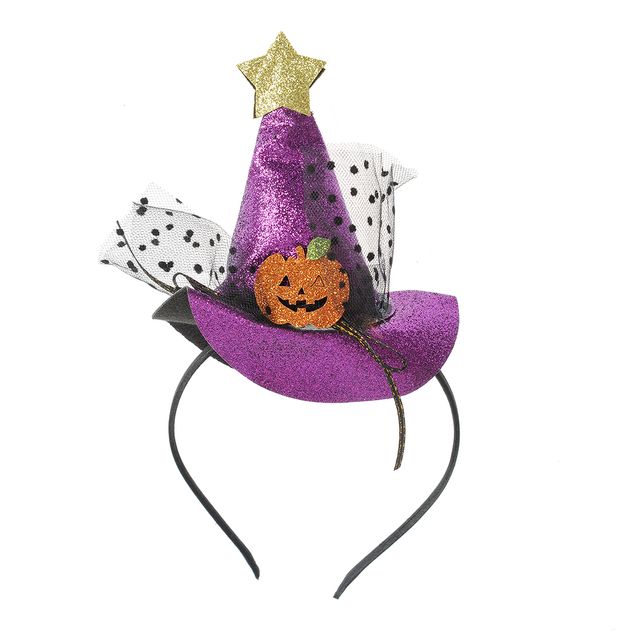 Bentita Halloween cu palarie mov