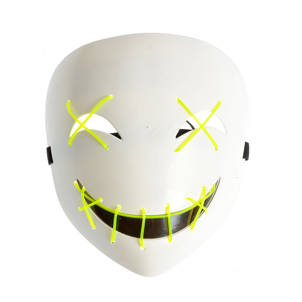 Masca alba cu lumini neon - 1 | YEO