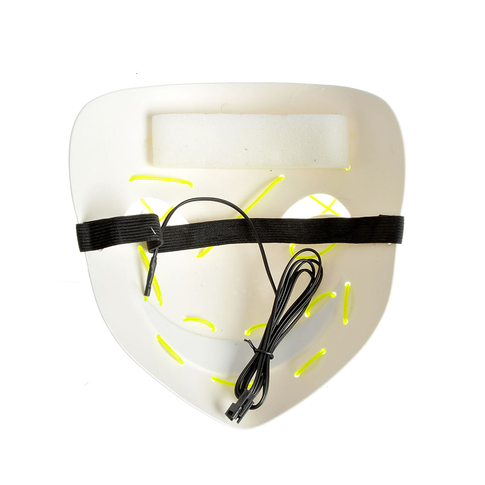 Masca alba cu lumini neon - 2 | YEO