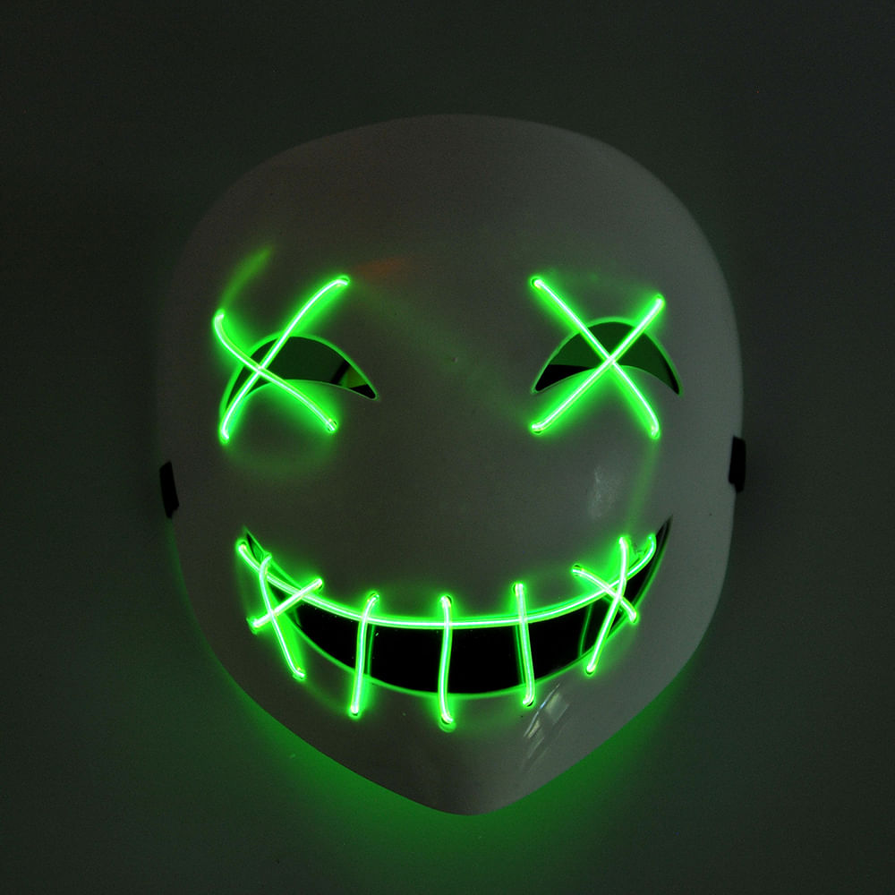 Masca alba cu lumini neon - 3 | YEO