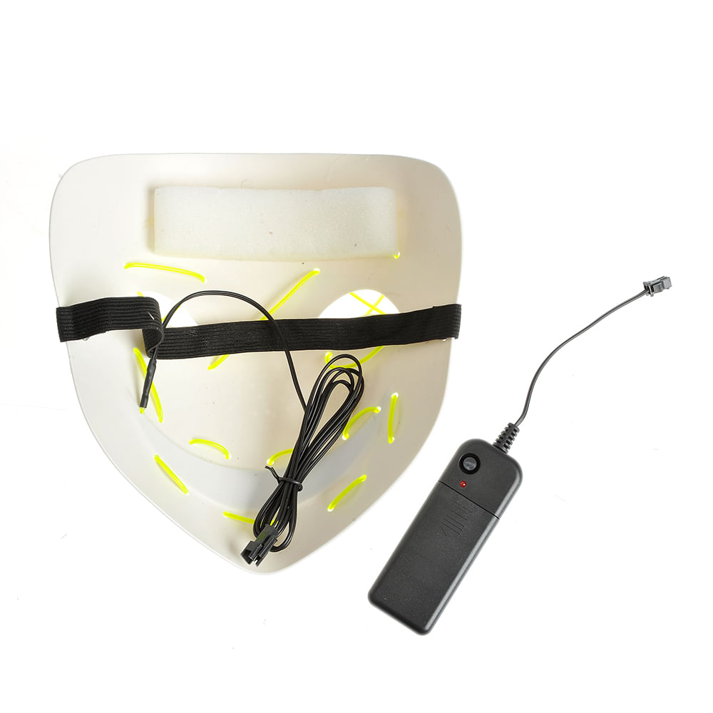 Masca alba cu lumini neon - 4 | YEO
