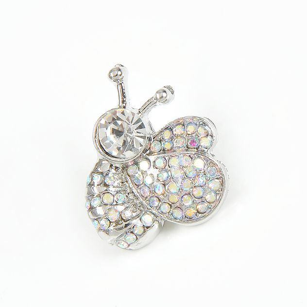 Brosa martisor albina argintie