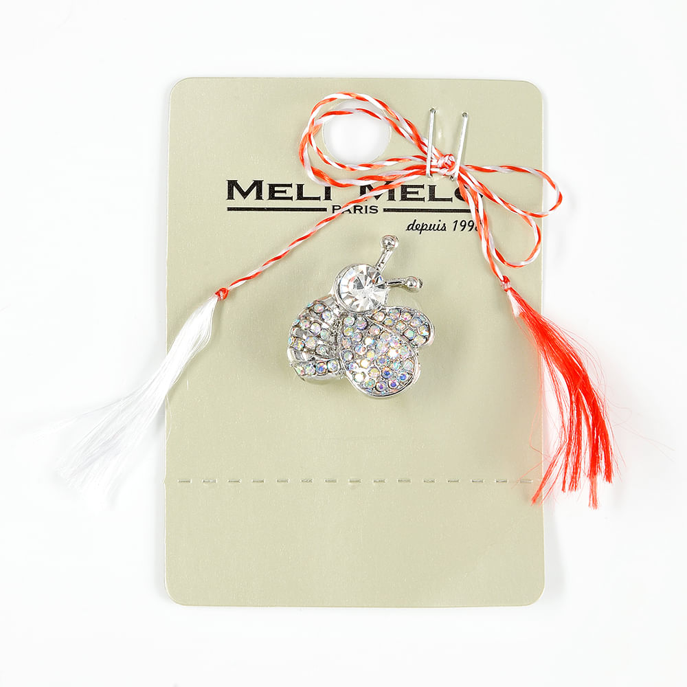 Brosa martisor albina argintie - 1 | YEO