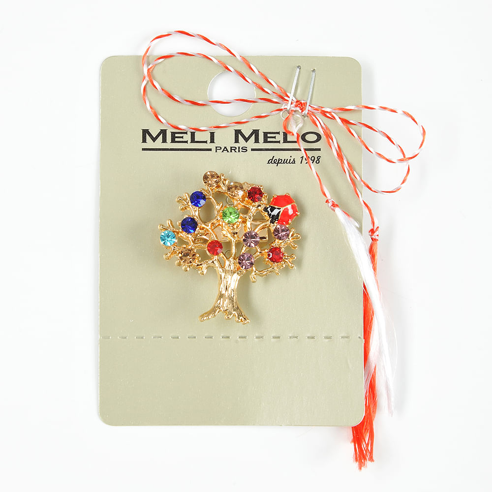 Brosa martisor Copacul Vietii cu  buburuza - 1 | YEO